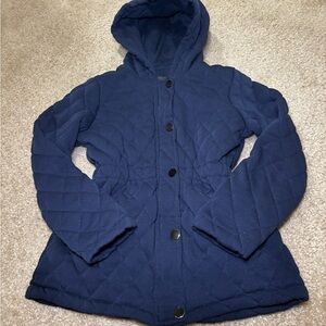 Quilted Navy Hooded Jacket - B•Hip by Me Jane Size 12 Kids